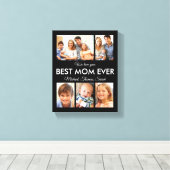 最高の母の写真コラージュ母の日 キャンバスプリント (インサイチュ (ウッドフロア))