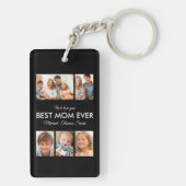 最高の母の写真コラージュ母の日 キーホルダー (裏面)