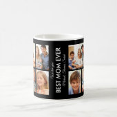 最高の母の写真コラージュ母の日 コーヒーマグカップ (中央)