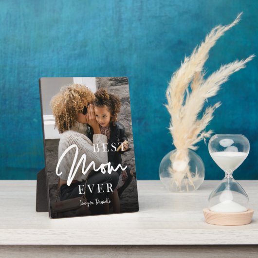 最高の母の写真パーソナライズされた母の日プラク フォトプラーク (側面)