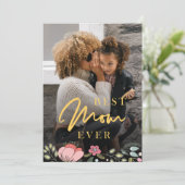 最高の母の写真パーソナライズされた母の日 シーズンカード (スタンド正面)