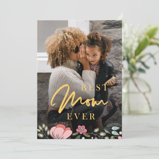 最高の母の写真パーソナライズされた母の日 シーズンカード (スタンド正面)