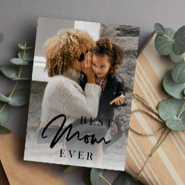 最高の母の写真パーソナライズされた母の日Holiid シーズンカード