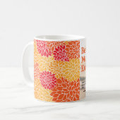 最高の母の写真モダンフローラ母の日 コーヒーマグカップ (正面左)