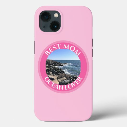 最高の母の写真:大西洋海ピンクの海の恋人 Case-Mate iPhoneケース (裏面)