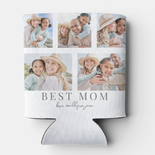 最高の母の写真 缶クーラー (裏面)