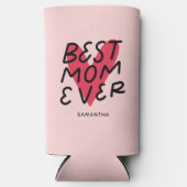 最高の母の手モダンレタリング母の日 スリム缶クーラー (正面)