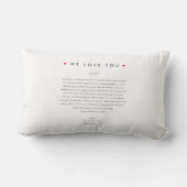 最高の母の日おもしろい7写真コラージュ ランバークッション (裏面)