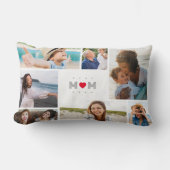 最高の母の日おもしろい7写真コラージュ ランバークッション (正面)
