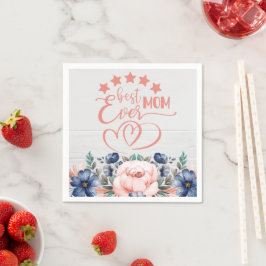 最高の母の日が素朴ボホフローラ母の日 スタンダードカクテルナプキン