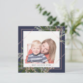 最高の母の日のフローラ写真パーソナライズされた シーズンカード (スタンド正面)