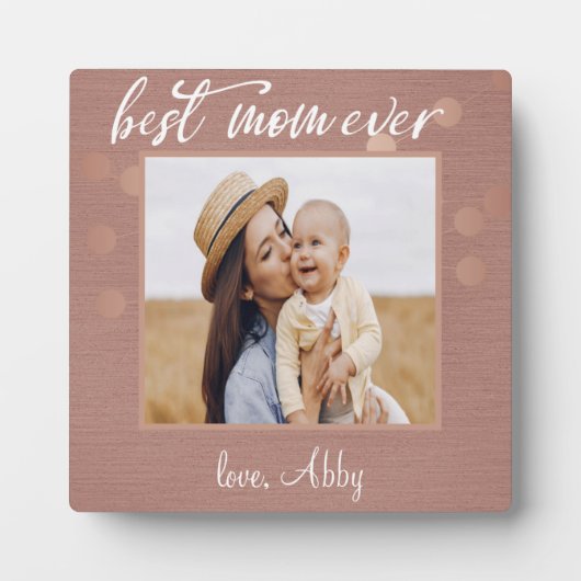 最高の母の日の母の写真のギフトカスタムは フォトプラーク (正面)