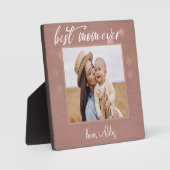 最高の母の日の母の写真のギフトカスタムは フォトプラーク (正面)