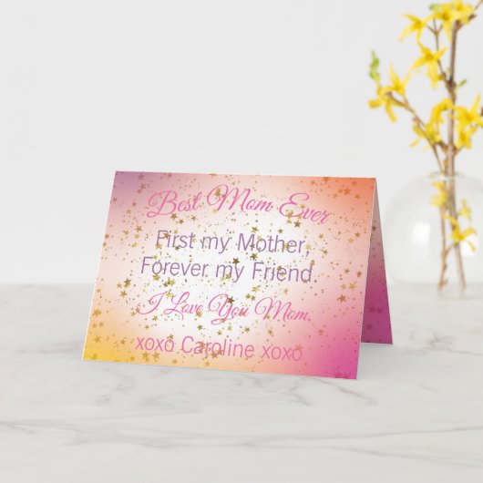 最高の母の日エレガントカラフルモダン前の母 カード