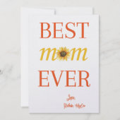 最高の母の日カスタムのカード 招待状 (正面)