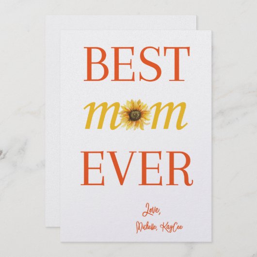 最高の母の日カスタムのカード 招待状