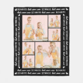 最高の母の日カスタムの母の日の写真6 フリースブランケット (正面)