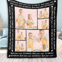 最高の母の日カスタムの母の日の写真6 フリースブランケット