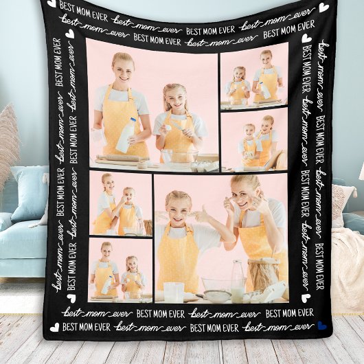 最高の母の日カスタムの母の日の写真6 フリースブランケット
