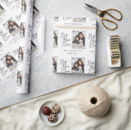 最高の母の日パーソナライズされたに母が撮影 ラッピングペーパー