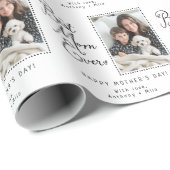 最高の母の日パーソナライズされたに母が撮影 ラッピングペーパー (ロールコーナー)