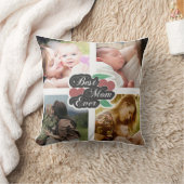 最高の母の日モダンに写真コラージュ クッション (ブランケット)