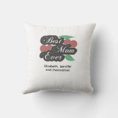 最高の母の日モダンに写真コラージュ クッション (裏面)