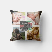 最高の母の日モダンに写真コラージュ クッション (正面)