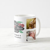 最高の母の日モダンに写真コラージュ コーヒーマグカップ (正面右)