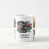 最高の母の日モダンに写真コラージュ コーヒーマグカップ (中央)