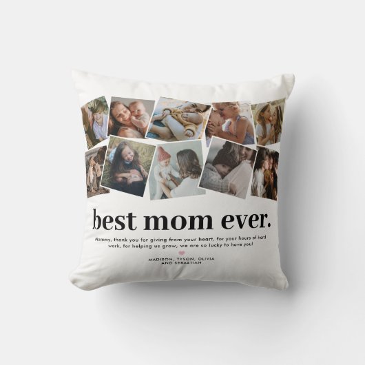 最高の母の日数々の写真 クッション (正面)