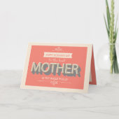 最高の母の日札 カード (正面)