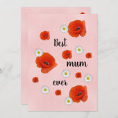 最高の母の日 シーズンカード (正面/裏面)