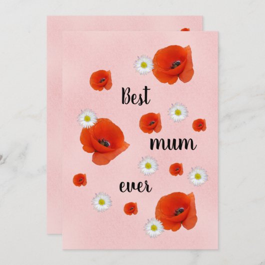 最高の母の日 シーズンカード (正面/裏面)