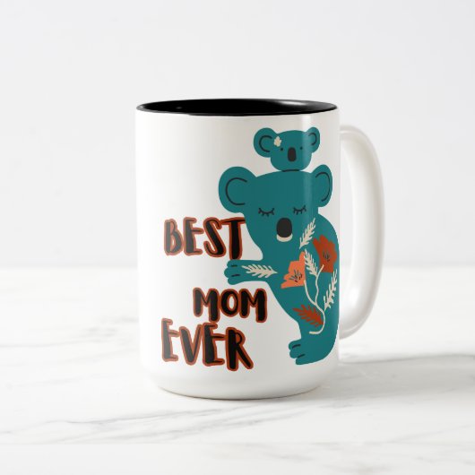 最高の母の日 ツートーンマグカップ (正面右)