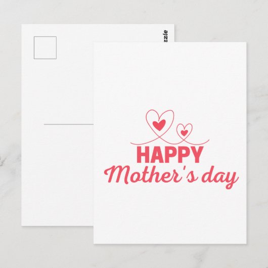 最高の母の日 ポストカード (正面/裏面)