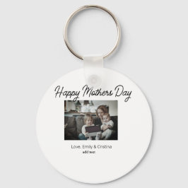 最高の母の母の母の母の日を追加の写真名 キーホルダー