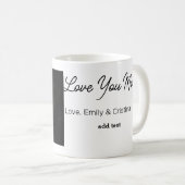 最高の母の母の母の母の日を追加の写真名 コーヒーマグカップ (正面右)
