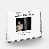 最高の母の母の母の母の日を追加の写真名 フォトブロック (左)