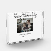 最高の母の母の母の母の日を追加の写真名 フォトブロック (左)