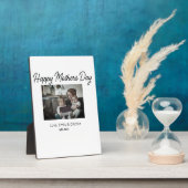 最高の母の母の母の母の日を追加の写真名 フォトプラーク (側面)