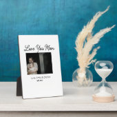 最高の母の母の母の母の日を追加の写真名 フォトプラーク (側面)