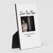 最高の母の母の母の母の日を追加の写真名 フォトプラーク (側面)