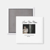 最高の母の母の母の母の日を追加の写真名 マグネット (正面/裏面)