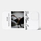 最高の母の母の母の母の日を追加の写真名 Case-Mate iPhoneケース (裏面 (横))