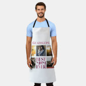 最高の母の母写真コラージュ可愛いピンク エプロン (着用した状態)