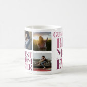 最高の母の母写真コラージュ可愛いピンク コーヒーマグカップ (中央)