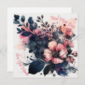 最高の母の水の色フローラ シーズンカード (正面/裏面)