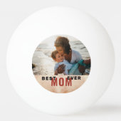 最高の母の水色母の日の写真 卓球ボール (正面)