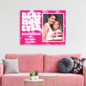 最高の母の絞り染め写真ママの日のプレゼント キャンバスプリント (インサイチュ (リビング))